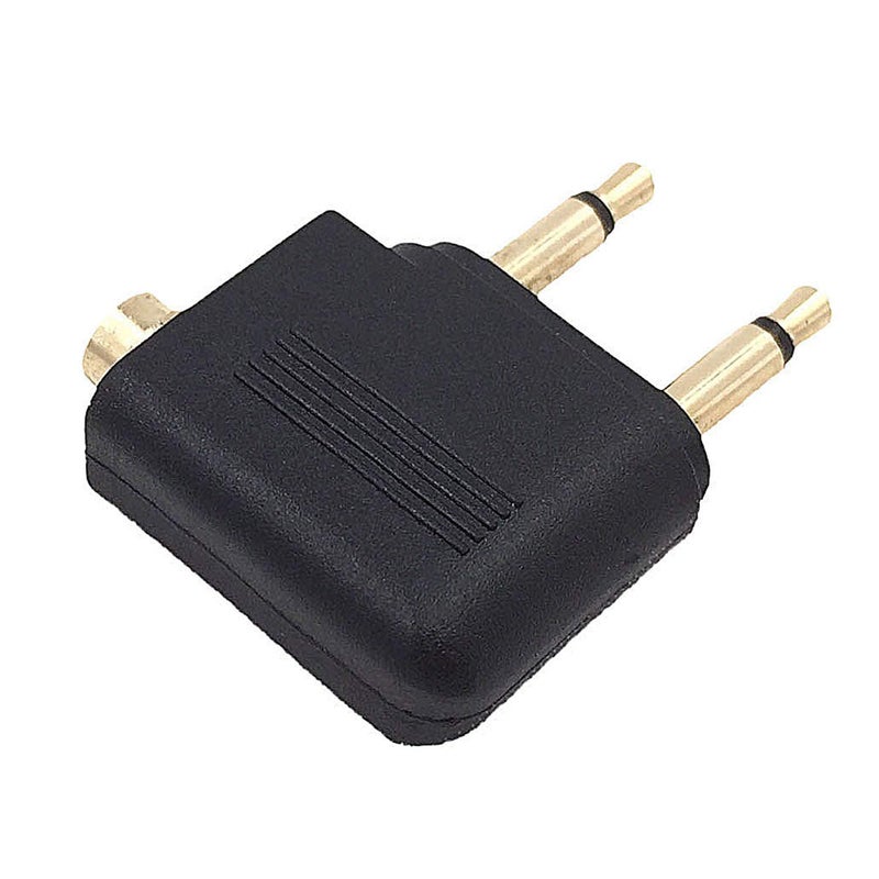 Valefod 4-Pack Airline Airplane Flight Adapters for Headphones, Golden Plated 3.5mm Jack - Image 4